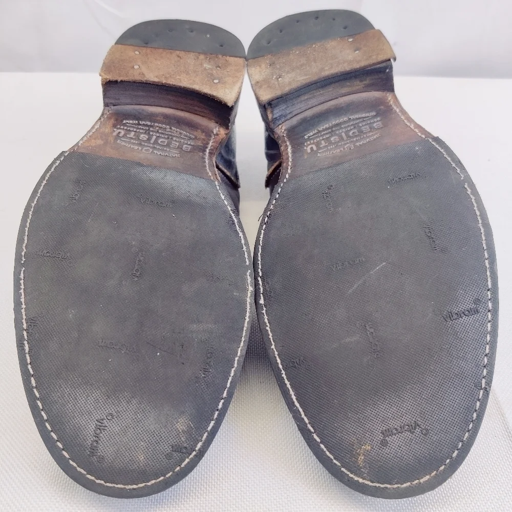 Bed Stu Men’s Wingtip Derby Oxford Shoes Sz 10.5 Distressed Leather Vibram Sole